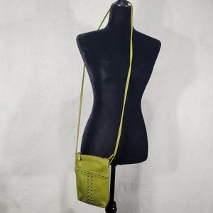 Spring green leather purse